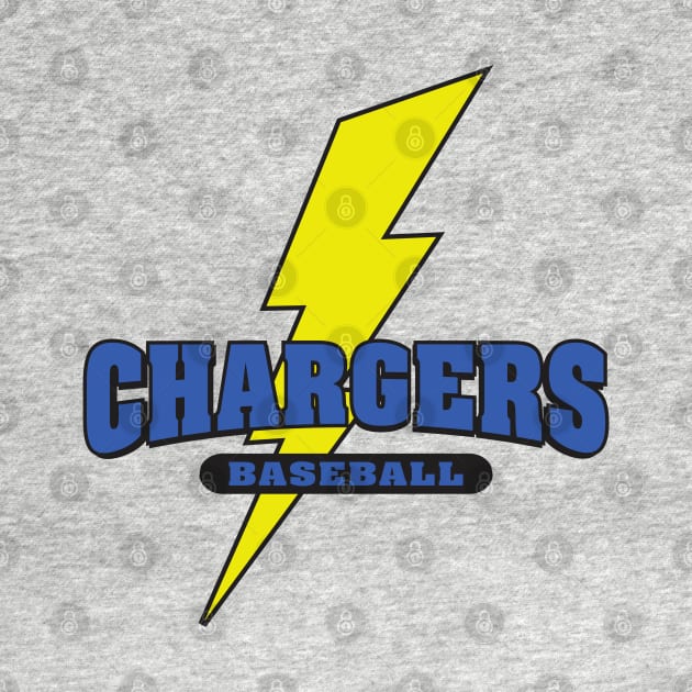 Chargers Baseball by DavesTees